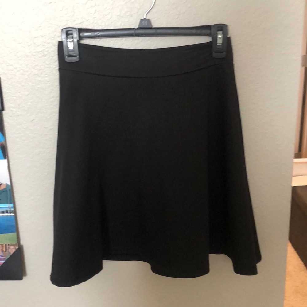 Black short skirt